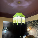 ChâteauLumière Franse Retro Koper & Stoffen Kwast Chandelier