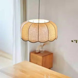 Nordic Wabi Glow – Minimalistische Wabi Sabi Linnen LED Hanglamp