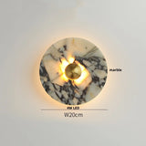 Marmeren Wandlamp – Wabi-Sabi Luxe LED Sconce met Glazen Bol