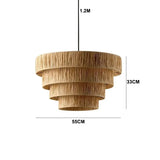 ZENLUMI Japanse Rieten Hanglamp