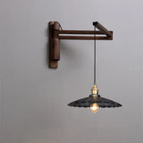 KoshiWood Japanse Wandlamp – Massief Houten Bedlamp met Uitschuifbare Arm & Retro Nordic Design
