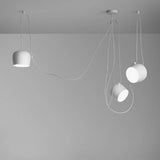 Nordic Hanglamp Drum E27 Aluminium Zwart
