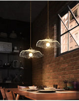 Vintage Bloem Hanglamp Glas E27 Voor Woonkamer, Slaapkamer & Bedside
