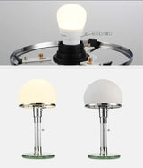AuroraBauhaus LED Tafellamp – Nordic Glas & Metaal Designlamp