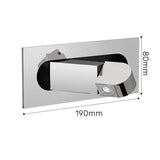 NordicFlex Inbouwbare LED Wandlamp – Draaibare Minimalistische Leeslamp