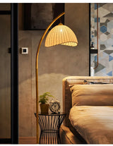 Wabi-Sabi LED Vloerlamp – Scandinavisch Minimalisme & Japans Design voor een Rustgevende Sfeer