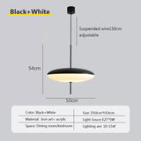 Nordic LED Hanglamp – Vliegende Schotel Design – Zwart/Wit – E27