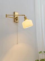 Nordic LED Wandlamp Keramiek – Moderne Sconce met Trekschakelaar