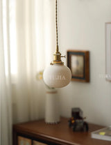 Japanse Keramische Hanglamp – Scandinavische Witte Plafondlamp E27