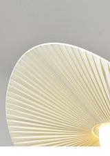 Nordic Beige Plissé Stoffen LED Hanglamp – Dimbare Design Plafondlamp