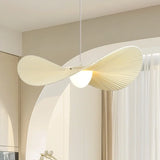 Nordic Beige Plissé Stoffen LED Hanglamp – Dimbare Design Plafondlamp