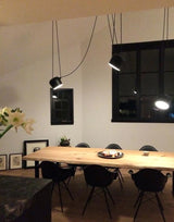 Nordic Hanglamp Drum E27 Aluminium Zwart