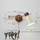 Wandlamp Nordic Wit Pompoen – LED, E27, Draaibare Arm, Moderne Stijl