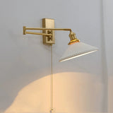 Nordic LED Wandlamp Keramiek – Moderne Sconce met Trekschakelaar