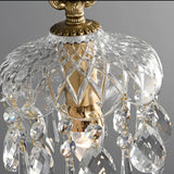 Franse Retro Glazen Hanglamp