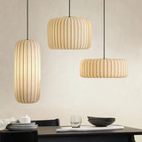 Modern Japanese Wabi Sabi Zijdehanglamp