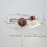 Wandlamp Nordic Wit Pompoen – LED, E27, Draaibare Arm, Moderne Stijl
