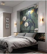 Marmeren Wandlamp – Moderne LED Sconce Zwart/Goud G4 Fitting