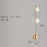 Minimalistische Wandlamp – Grijs Helder Glas & Goud/Zwart Metaal