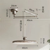 Franse LED Hanglamp – Verstelbare Chrome UFO Plafondlamp 15–30m²