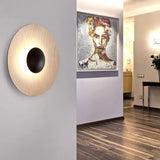NordicGlow – Moderne Houten Rond LED Wandlamp