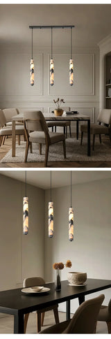 LuminaStone Luxe Natuursteen Hanglamp