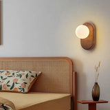 ZenLight Hikari Wandlamp – Japanse Massief Houten Wandverlichting met Frosted Glass | Vintage Nordic Design