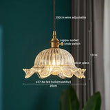 AuroraLuxe LED Hanglamp – Koper & Glas Design voor Moderne Interieurs