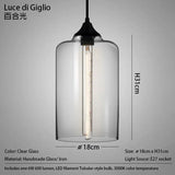 Caren Nordic Hanglamp – Handgemaakt Glas LED Filament Pendant Light