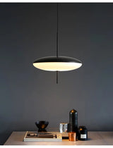 Nordic LED Hanglamp – Vliegende Schotel Design – Zwart/Wit – E27