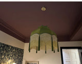 ChâteauLumière Franse Retro Koper & Stoffen Kwast Chandelier