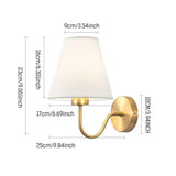 LumaFabrica – Nordic Wandlamp met Stoffen Lampenkap