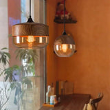 Nordic LED Hanglamp Glas & Hout – Moderne Plafondlamp E27