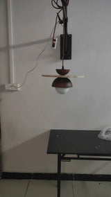 Deense Creatieve LED Hanglamp Walnoothout Voor Slaapkamer & Woonkamer
