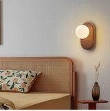 ZenLight Hikari Wandlamp – Japanse Massief Houten Wandverlichting met Frosted Glass | Vintage Nordic Design