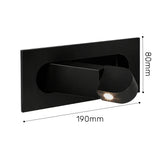 NordicFlex Inbouwbare LED Wandlamp – Draaibare Minimalistische Leeslamp