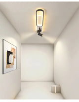 Moderne LED Plafondlamp met Spot – Zwart/Wit/Goud Dimbaar