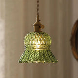 Groene Glazen Hanglamp – Vintage Moderne Plafondlamp E27