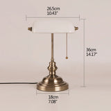 Mid-Century Bankers Tafellamp E27 LED Voor Studie & Kantoor