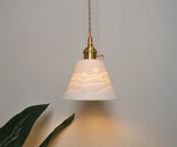Japanse Keramische Hanglamp – Scandinavische Witte Plafondlamp E27