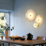 Ronde Marmeren Wandlamp – Nordic Minimalistisch LED Bedlamp