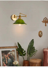 Retro Glazen Wandlamp E27 LED Moderne Leeslamp Met Verstelbare Arm