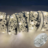 LumiRibbon Gouden Kerstlint Lichtslinger – 2M/5M/10M LED
