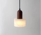 Lumina Wabi-Sabi Luxe Marmeren LED Hanglamp – Elegante Jade-Witte Sfeerverlichting