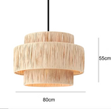ZENLUMI Japanse Rieten Hanglamp
