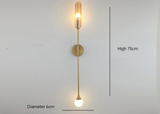 LustraVogue Aura – Luxe Moderne Wandlamp met Glazen Kap