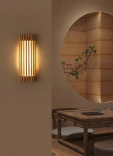 “ZenAura Wabi-Sabi Wandlamp” – Japanse Retro Walnoot LED Wandverlichting